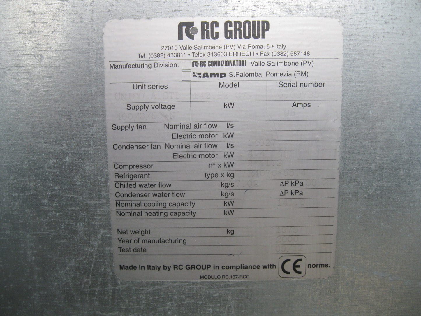 Kaltwassersatz RC GROUP