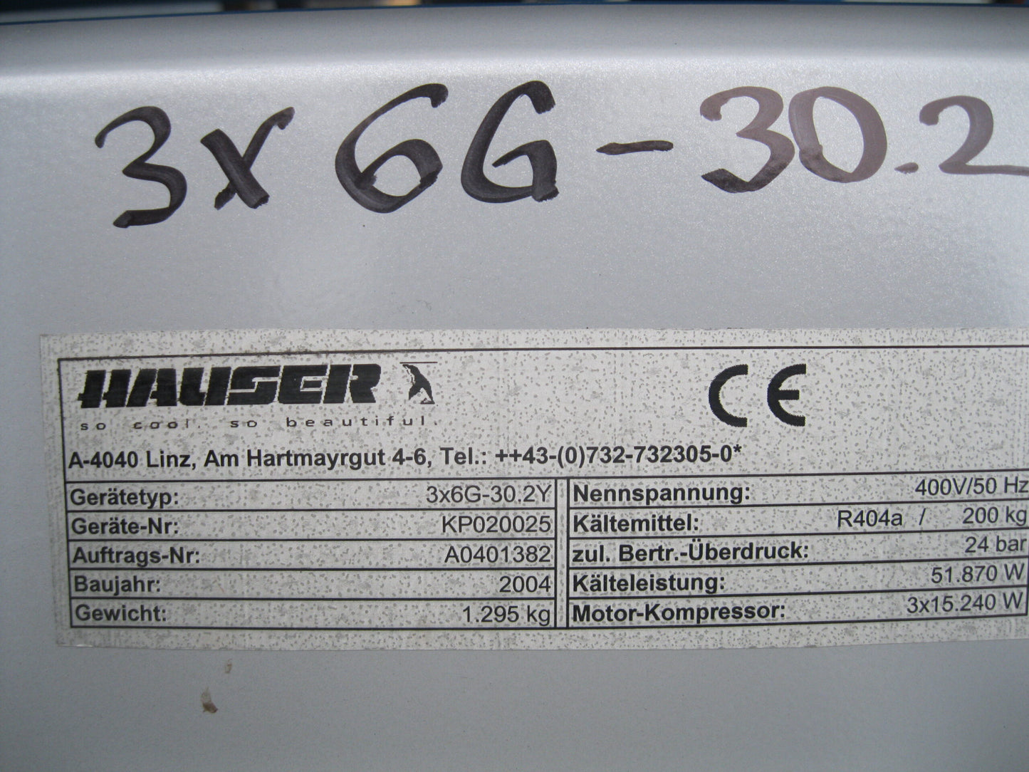 Verbundanlage HAUSER mit BITZER Verdichter