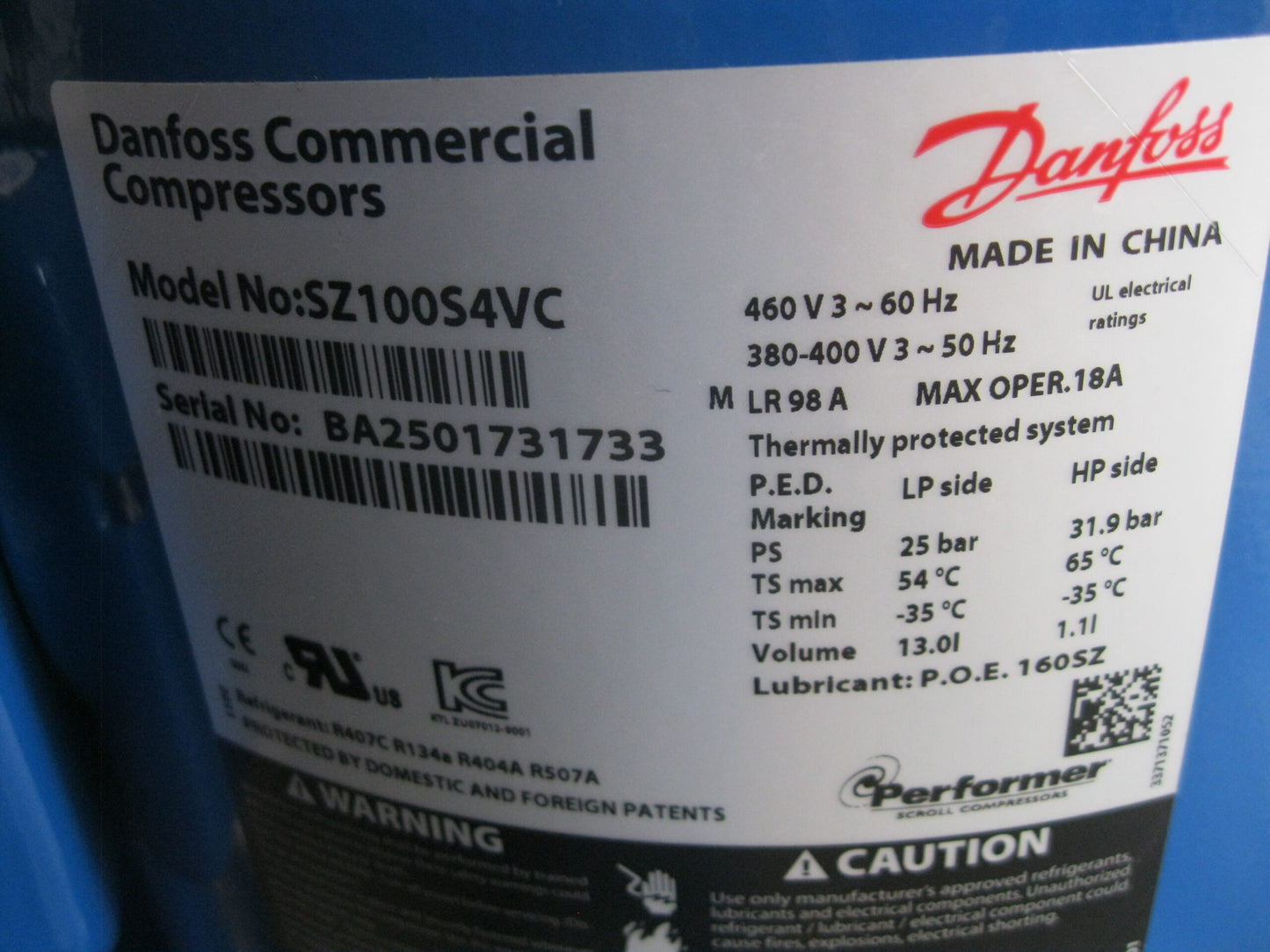 DANFOSS Verdichter