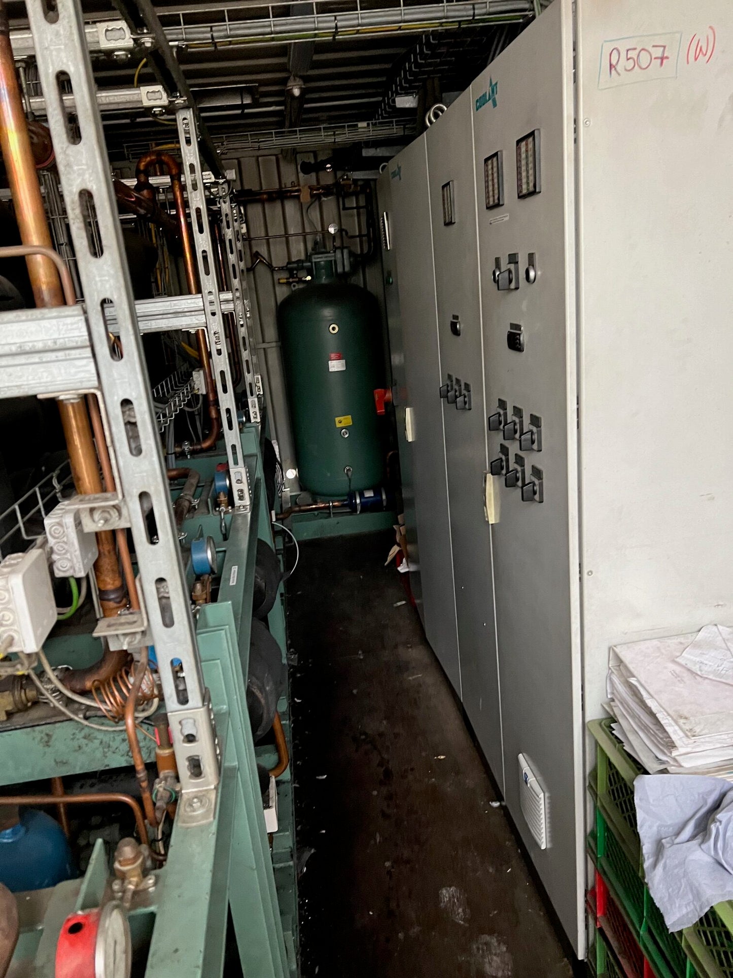 Schockfrostanlage, Verbundanlage mit 6 Stk. Verdichter- Kompressor Bitzer S6F-30.2Y