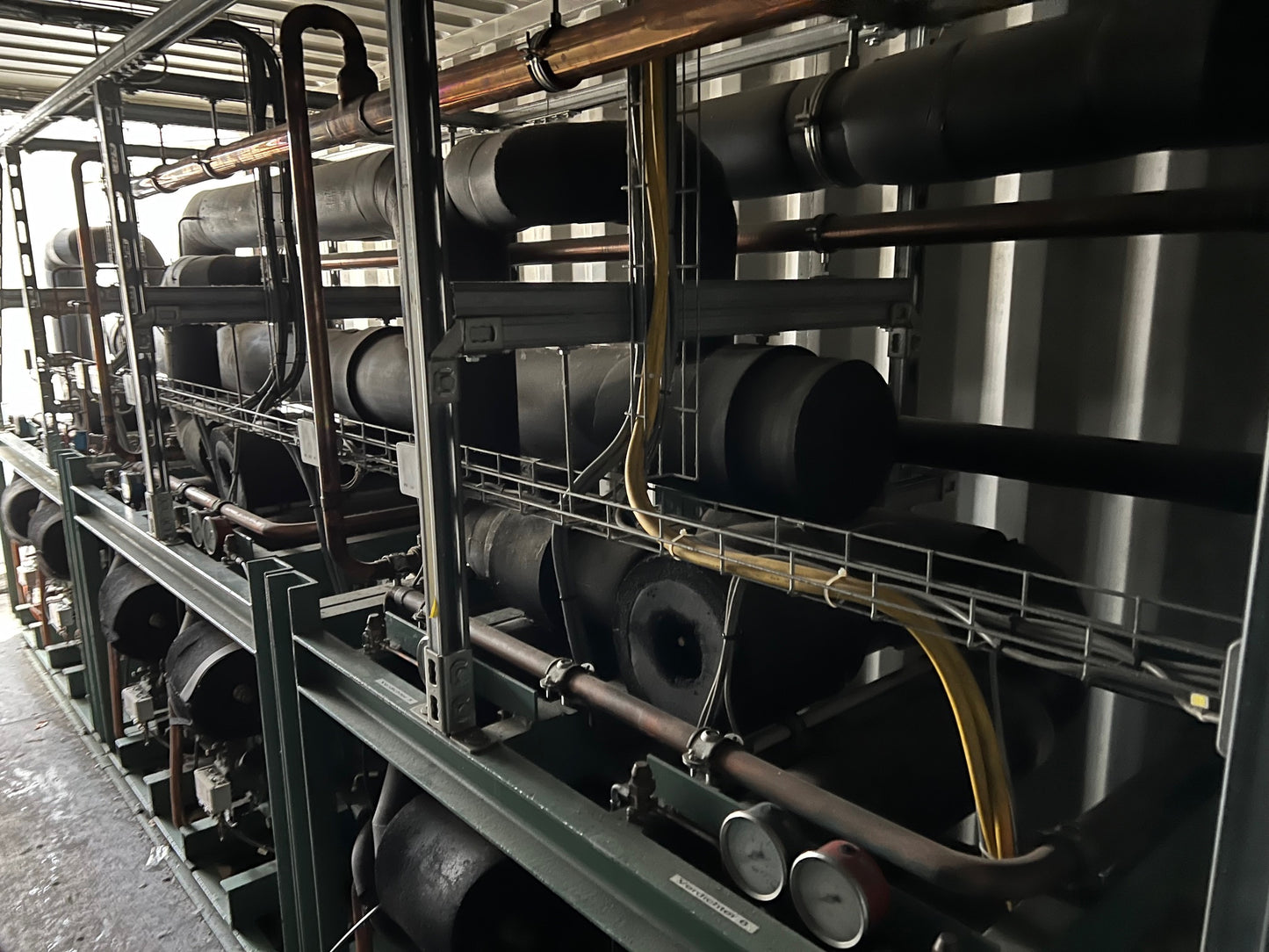 Schockfrostanlage, Verbundanlage mit 6 Stk. Verdichter- Kompressor Bitzer S6F-30.2Y