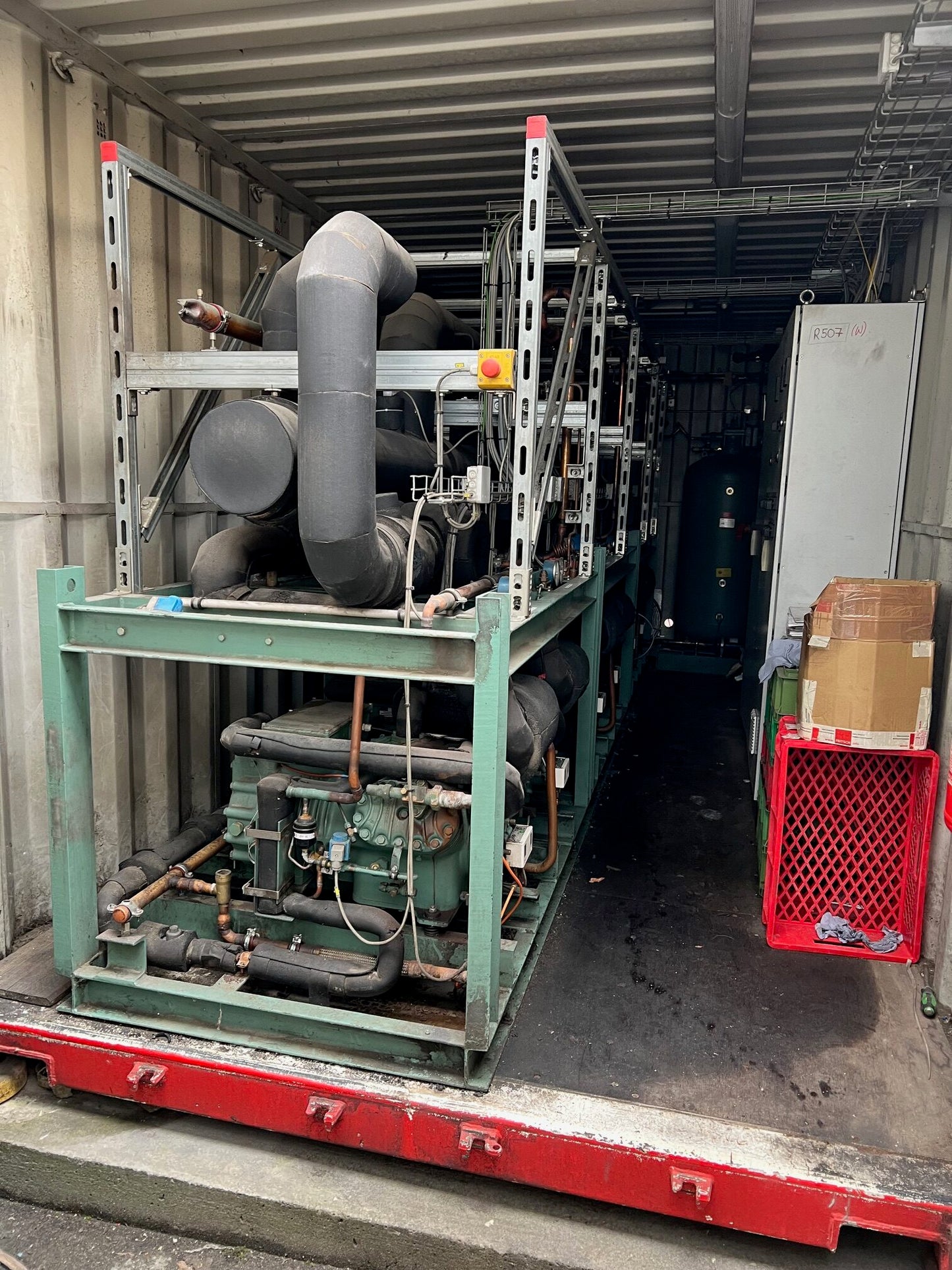 Schockfrostanlage, Verbundanlage mit 6 Stk. Verdichter- Kompressor Bitzer S6F-30.2Y