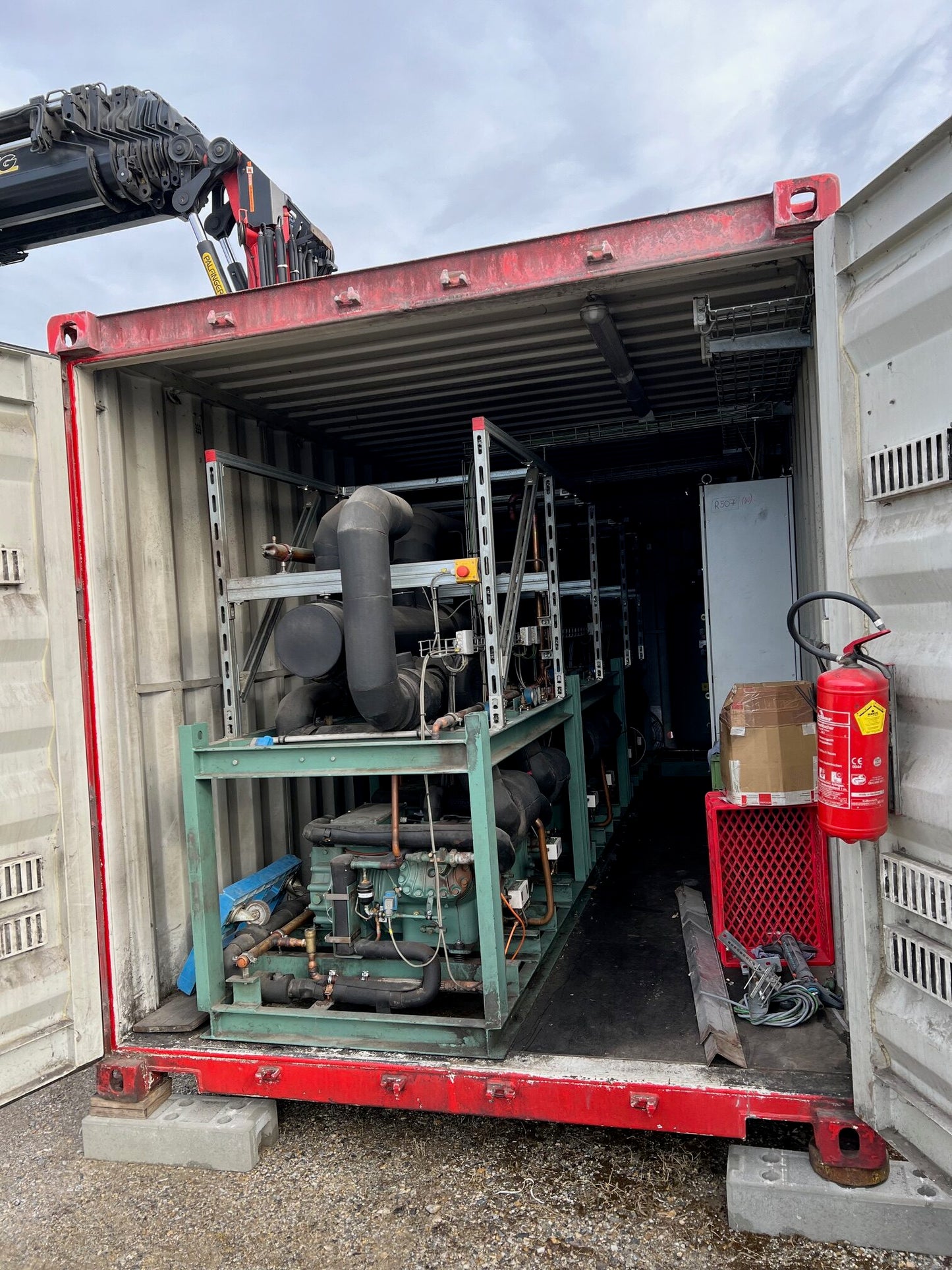 Schockfrostanlage, Verbundanlage mit 6 Stk. Verdichter- Kompressor Bitzer S6F-30.2Y