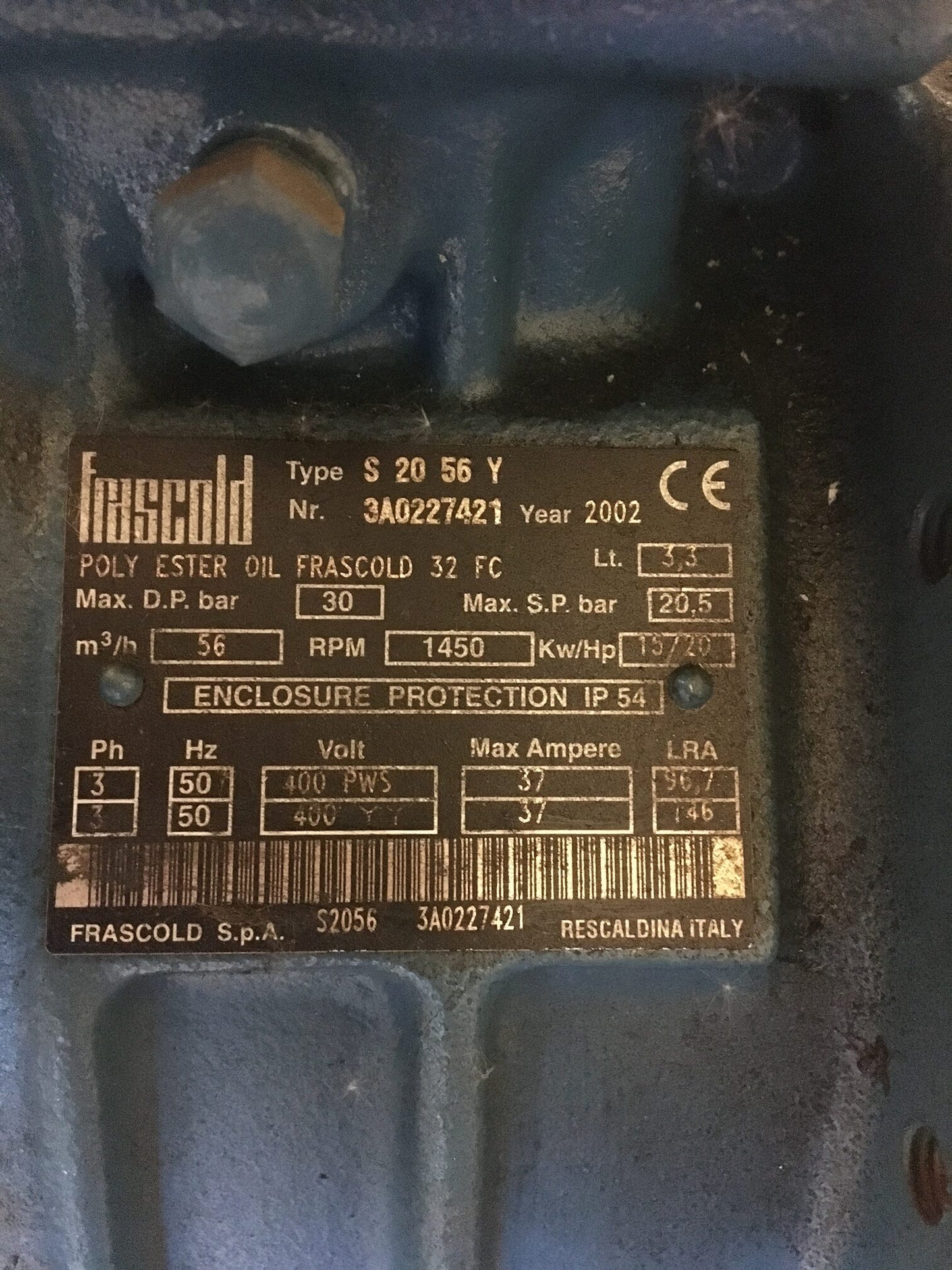 Verbundanlage TEKO mit FRASCOLD Verdichtern