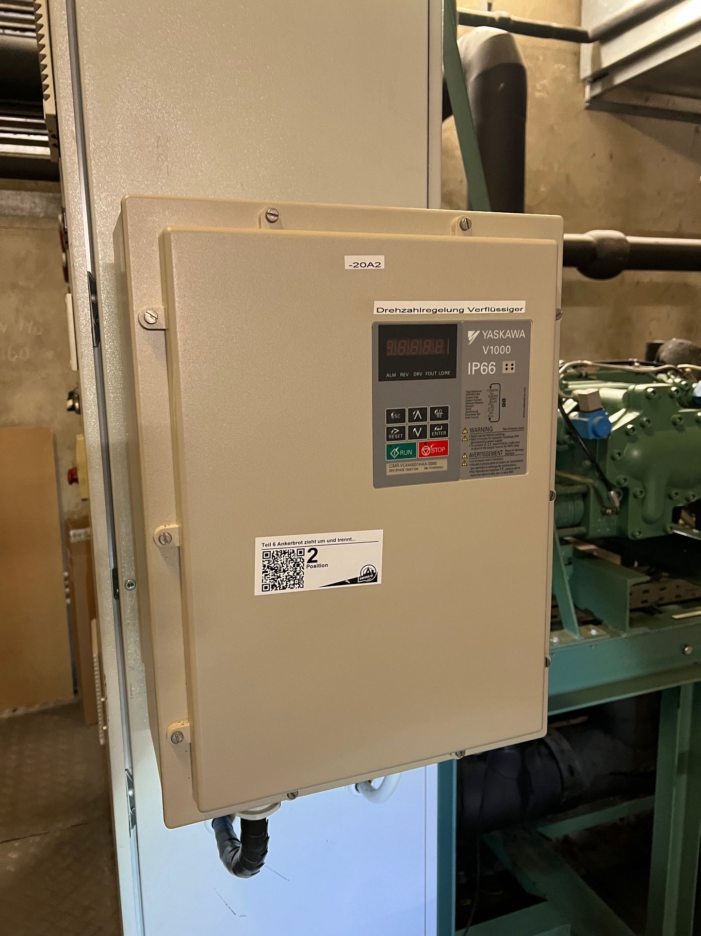 Schockfroster Verbundanlage