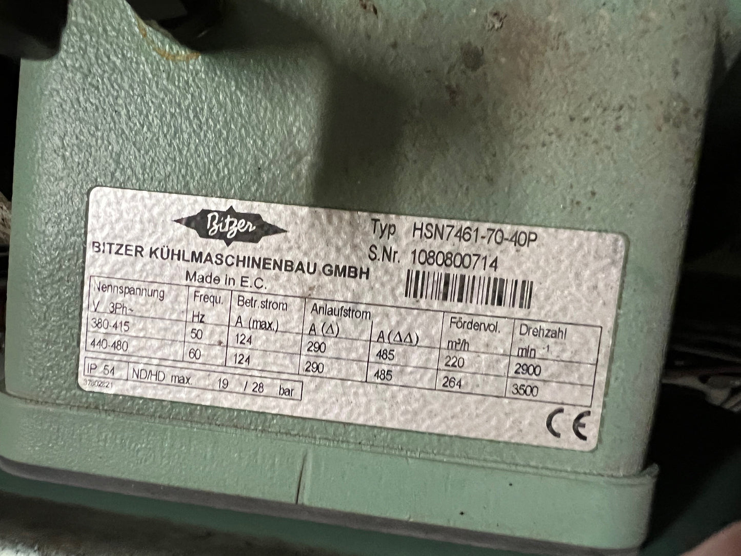 Schockfroster Verbundanlage