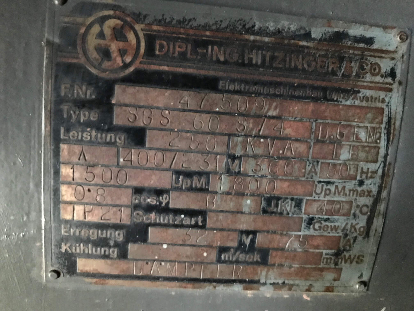 Stromaggregat mit Mercedes Motor V8 Diesel