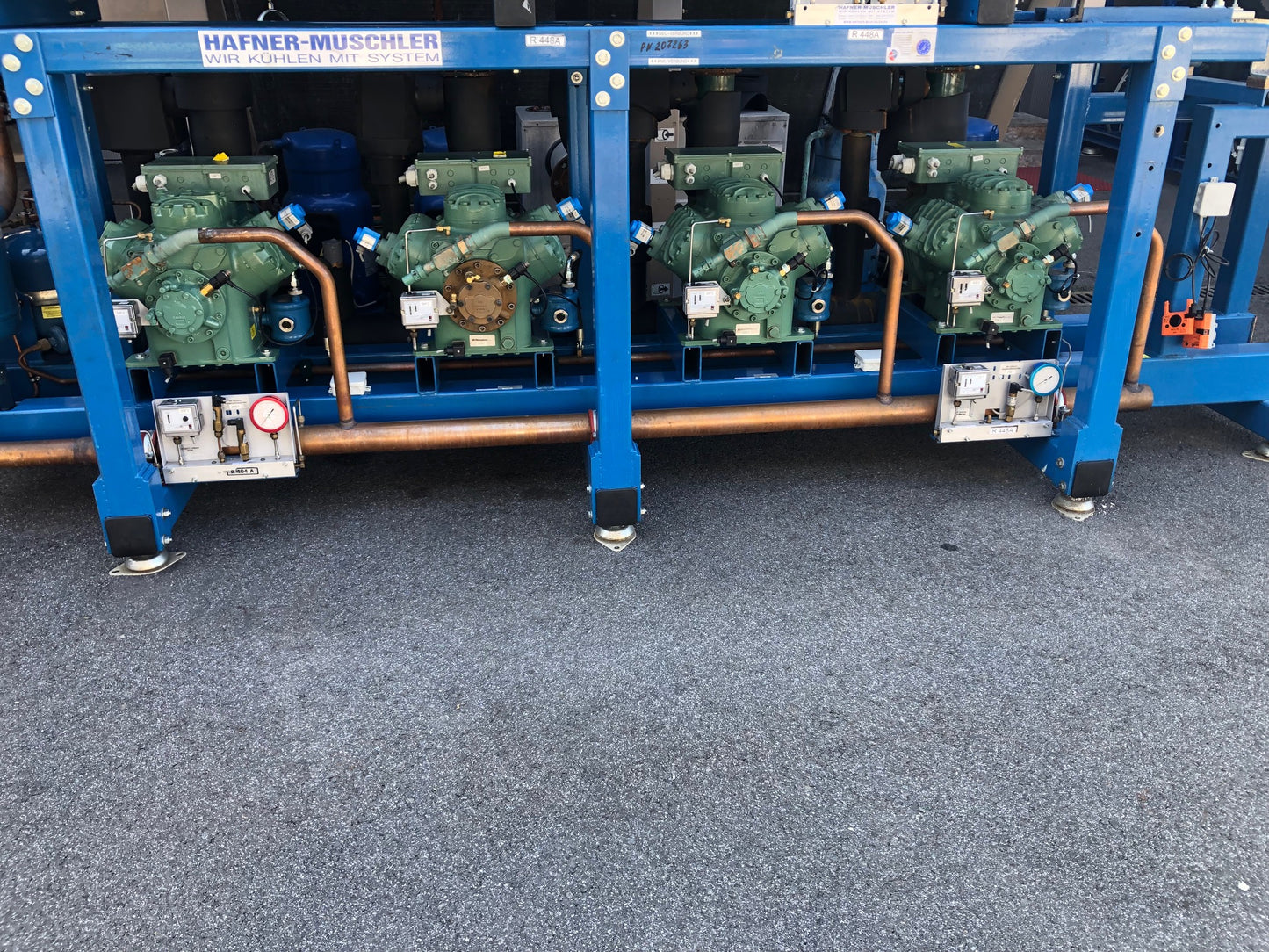 Doppelt-Verbundanlage mit insg. 7 BITZER Verdichter