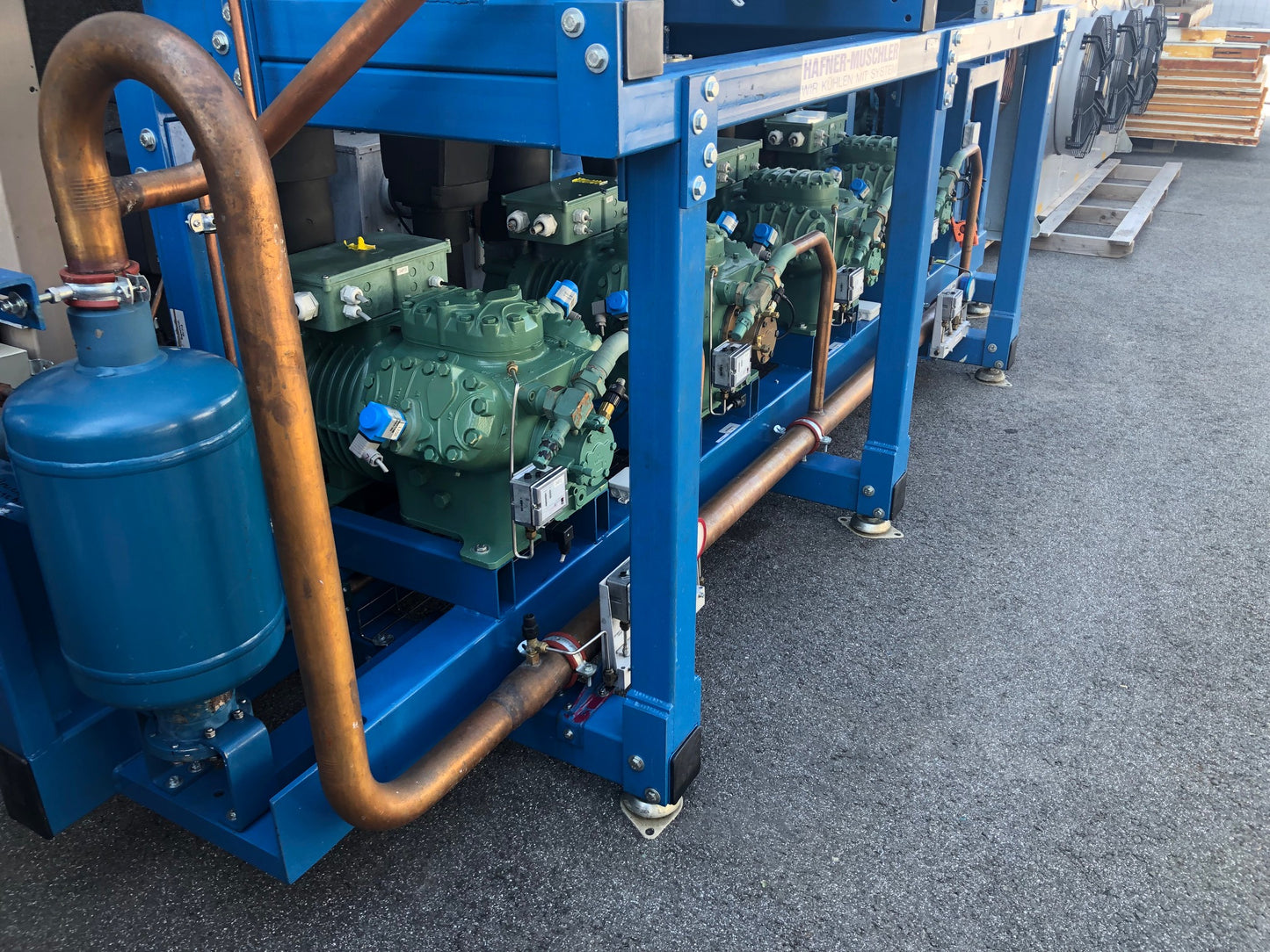 Doppelt-Verbundanlage mit insg. 7 BITZER Verdichter