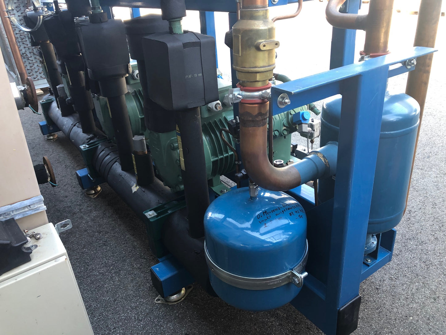 Doppelt-Verbundanlage mit insg. 7 BITZER Verdichter