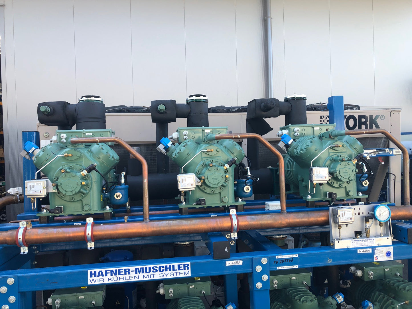 Doppelt-Verbundanlage mit insg. 7 BITZER Verdichter