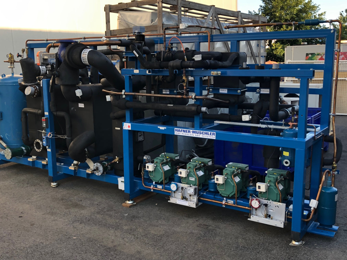 Verbundanlage mit BITZER CO2 Verdichtern