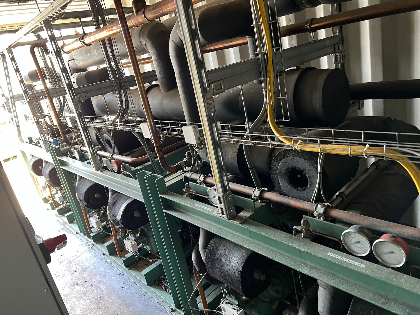Schockfrostanlage, Verbundanlage mit 6 Stk. Verdichter- Kompressor Bitzer S6F-30.2Y