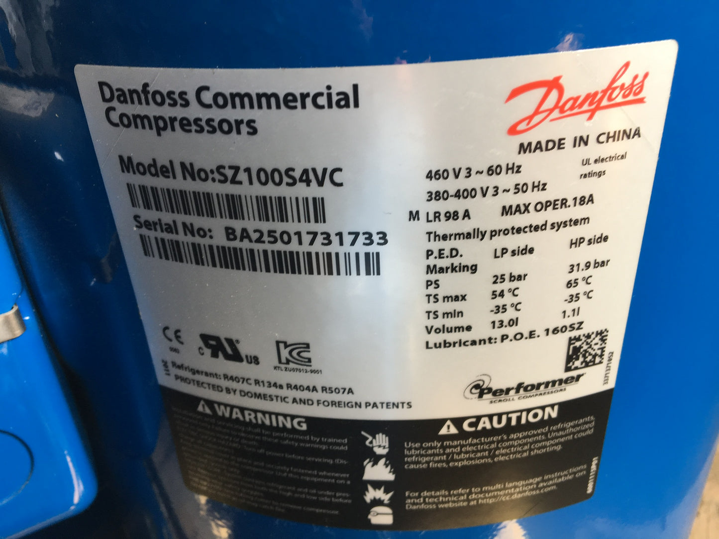DANFOSS Verdichter