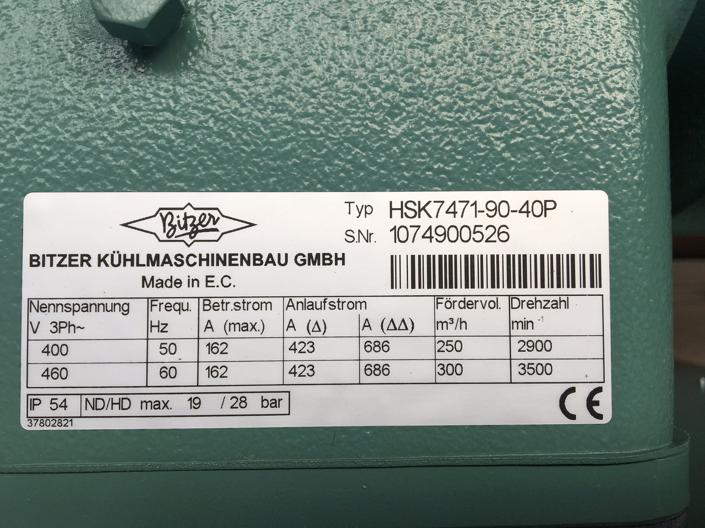 BITZER Verdichter/Kompressor Schraube