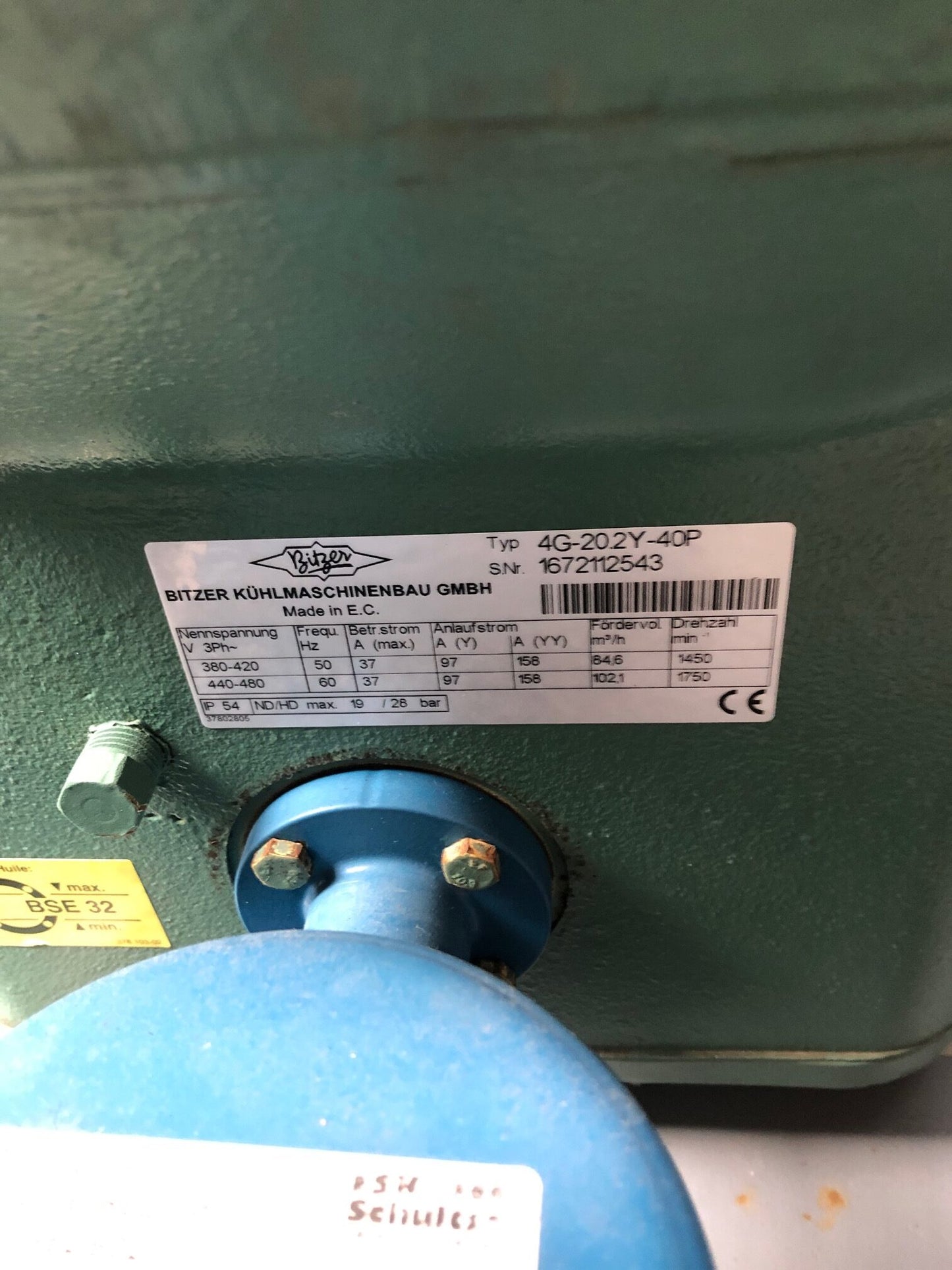 Verbundanlage HAUSER mit BITZER Verdichter