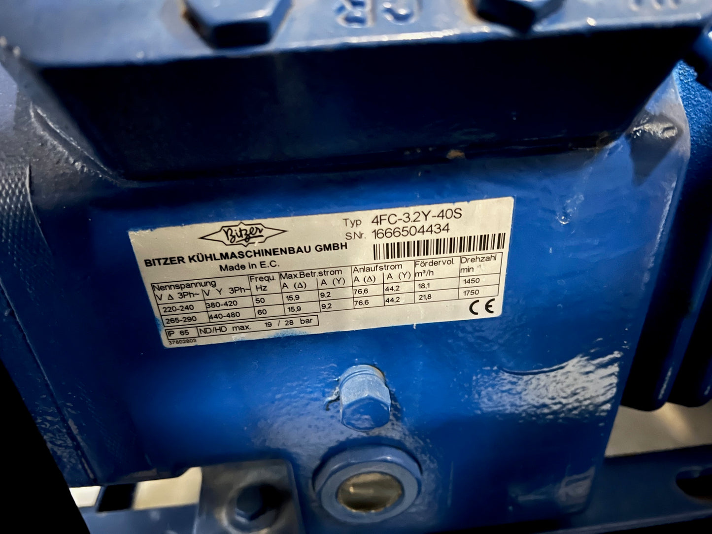 Verbundanlage LINDE mit BITZER Verdichter