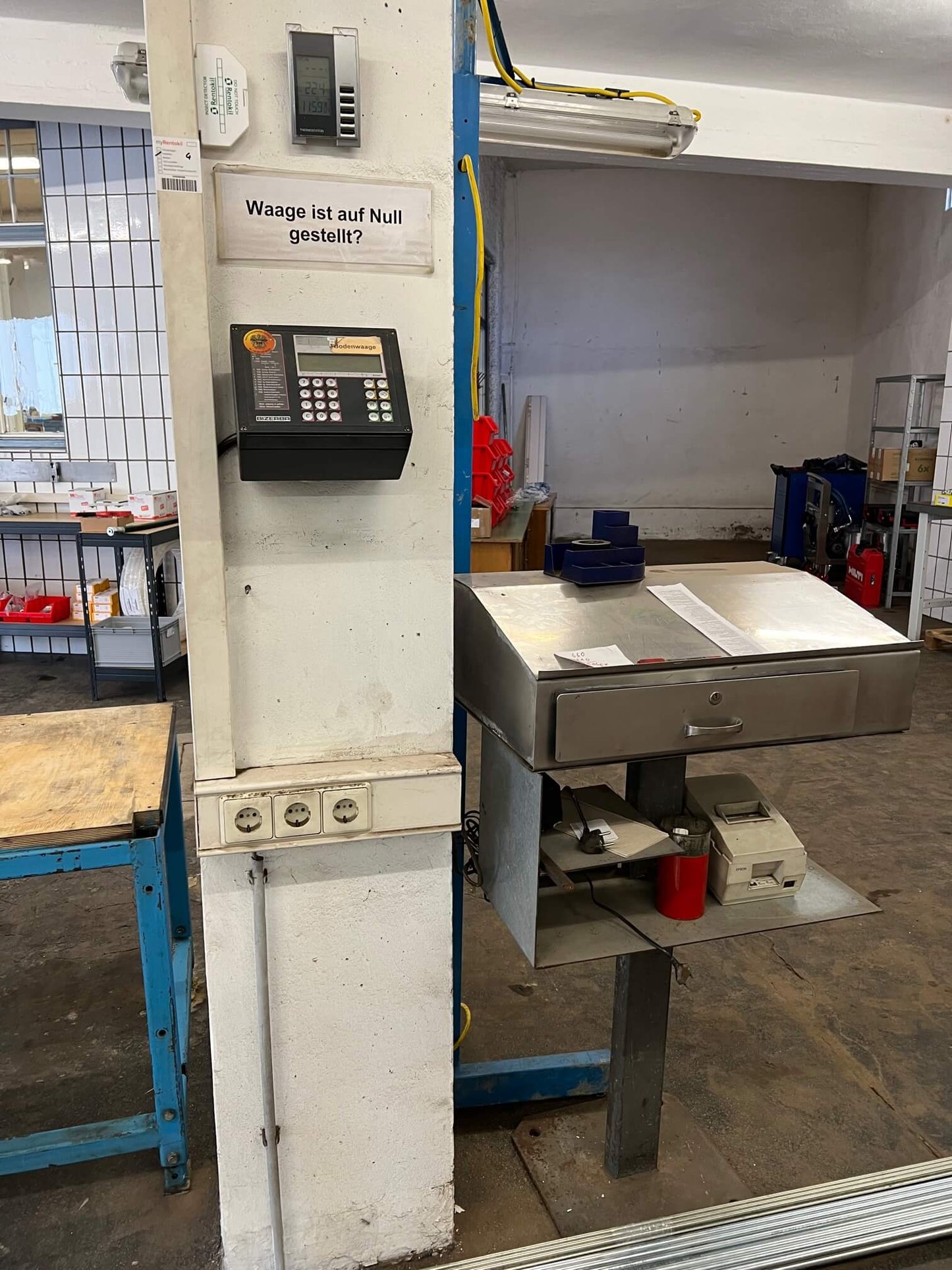 Bodenwaage Fabrikat BIZERBA bis 1500kg Tischwaage Fabrikat BIZERBA bis 150kg