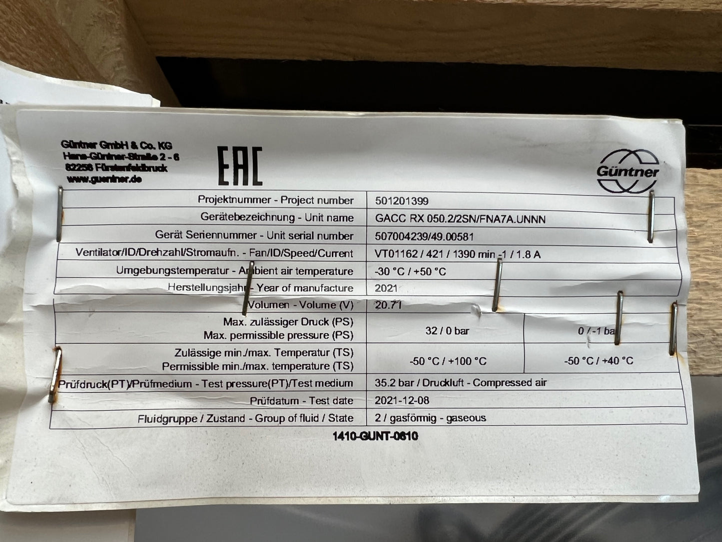 GÜNTNER Verdampfer für TK und Pluskühlung