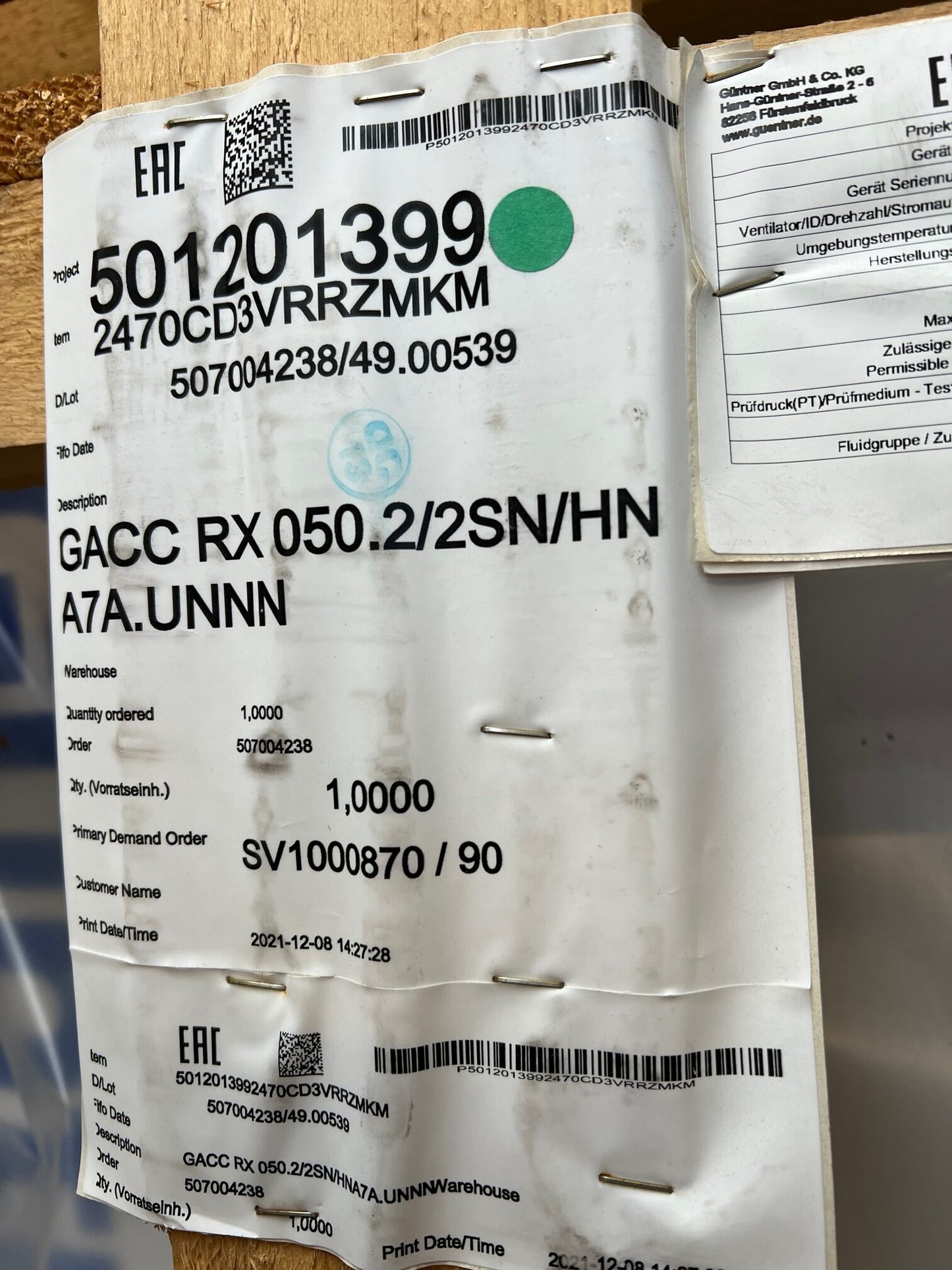 GÜNTNER Verdampfer für TK und Pluskühlung