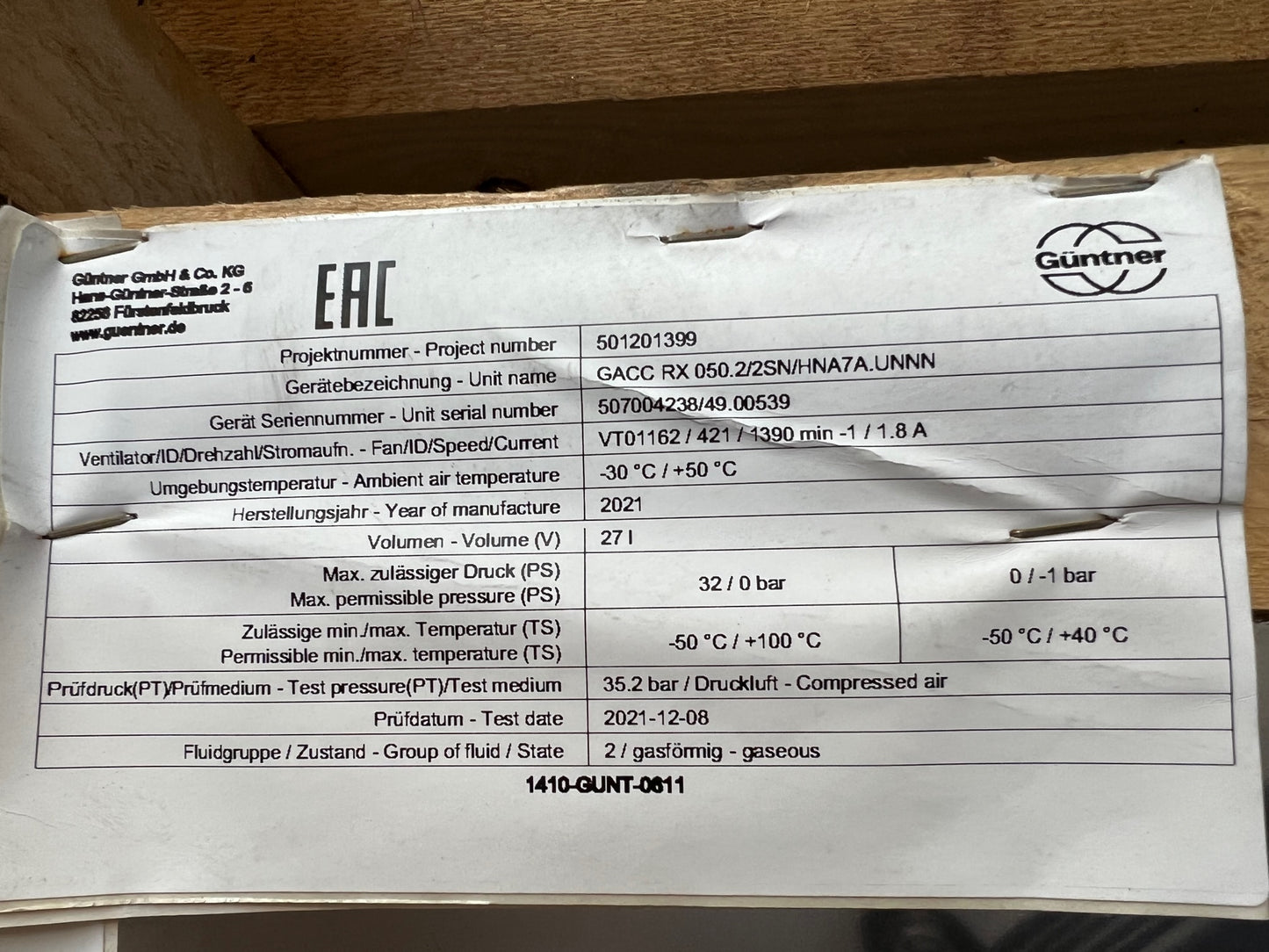 GÜNTNER Verdampfer für TK und Pluskühlung