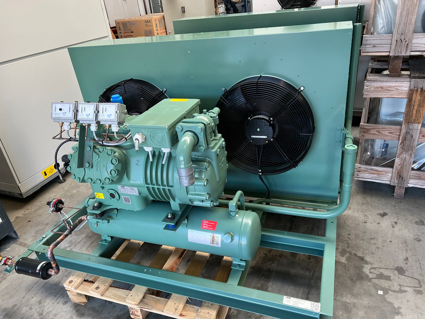Bitzer LH135 Kühlaggregat mit Verdampfer und Schalkasten