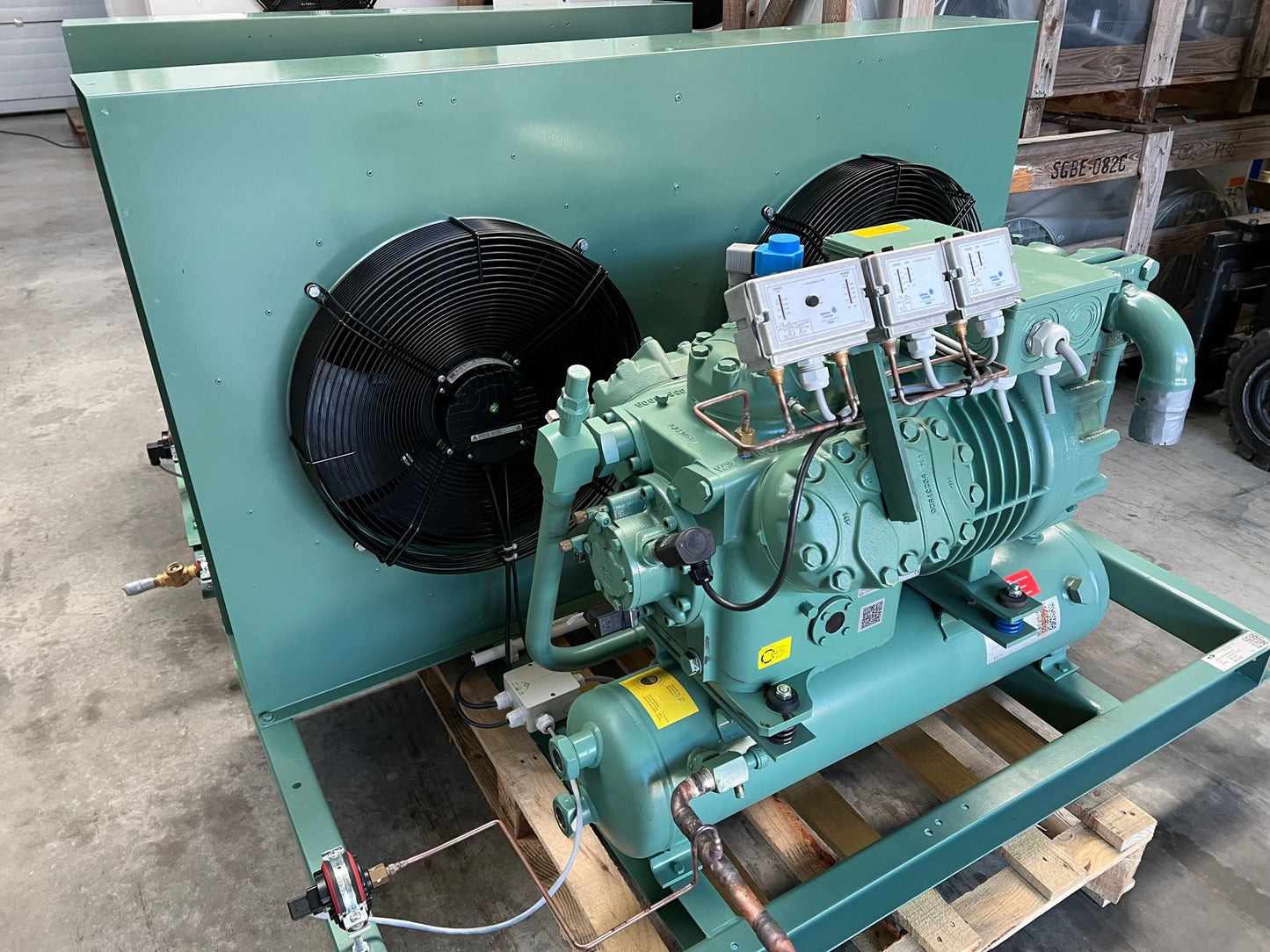 Bitzer LH135 Kühlaggregat mit Verdampfer und Schalkasten