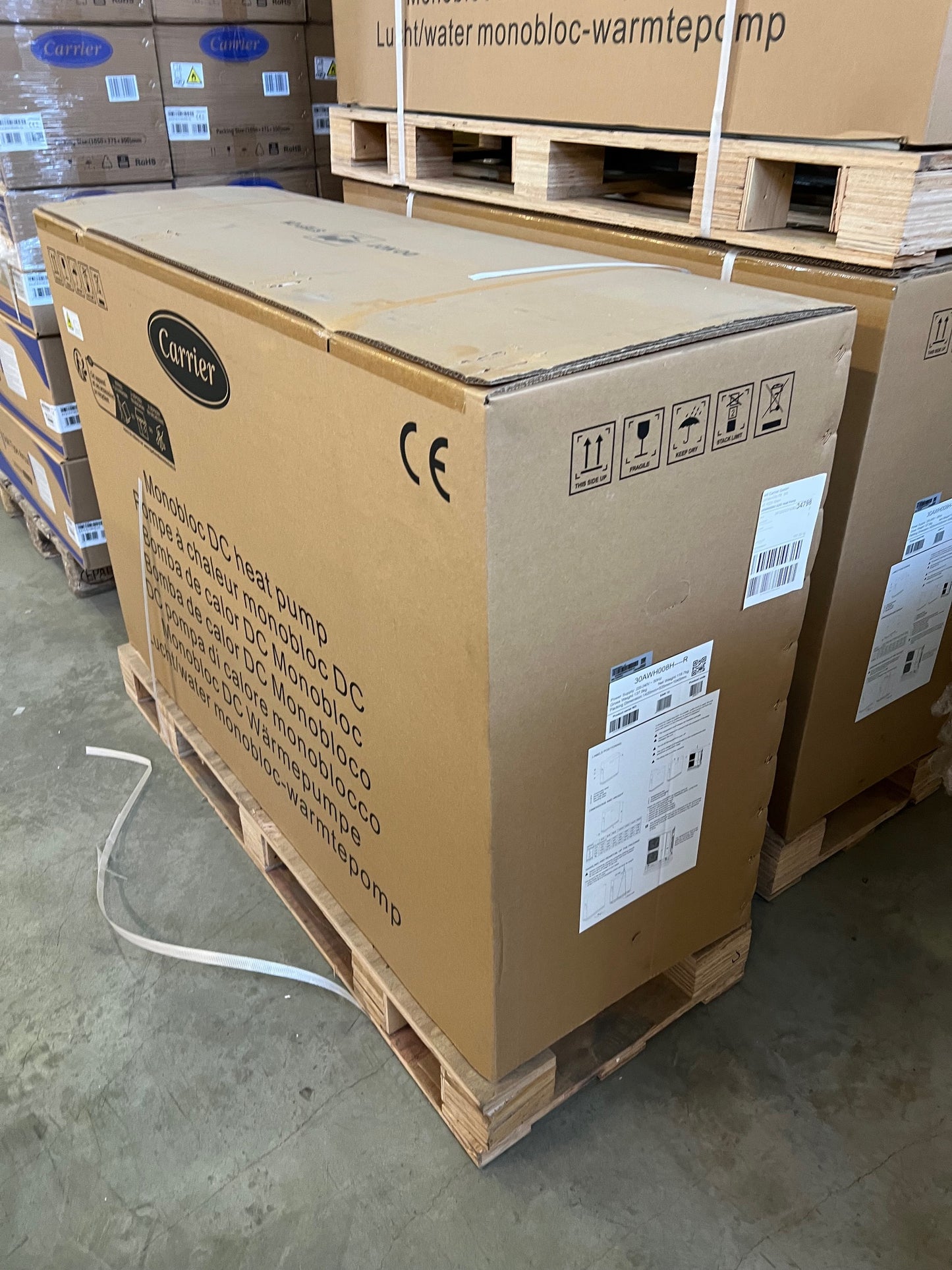 WÄRMEPUMPE Luft-Wasser-Wärmepumpe Carrier 8kW 30AWH008H Monoblock, NEU, R32.