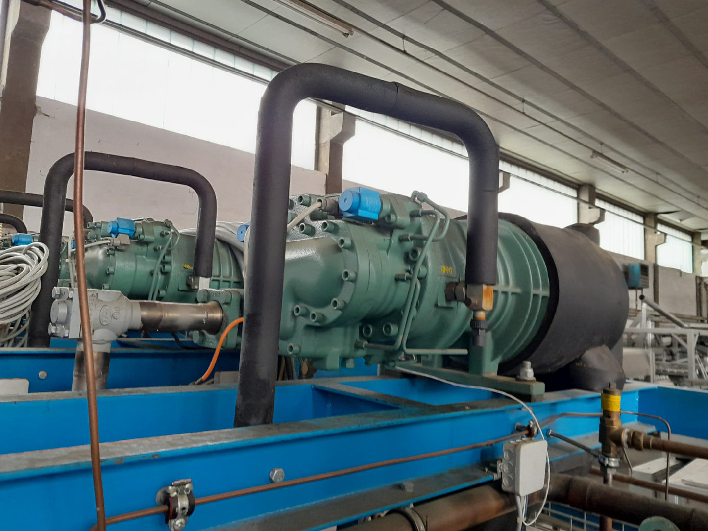 Schockfroster Verbundanlage Bitzer Schraube