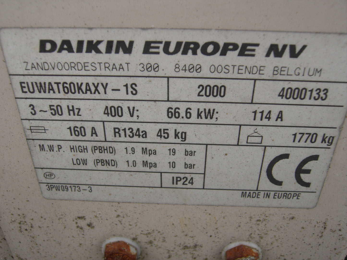 DAIKIN Kaltwassersatz