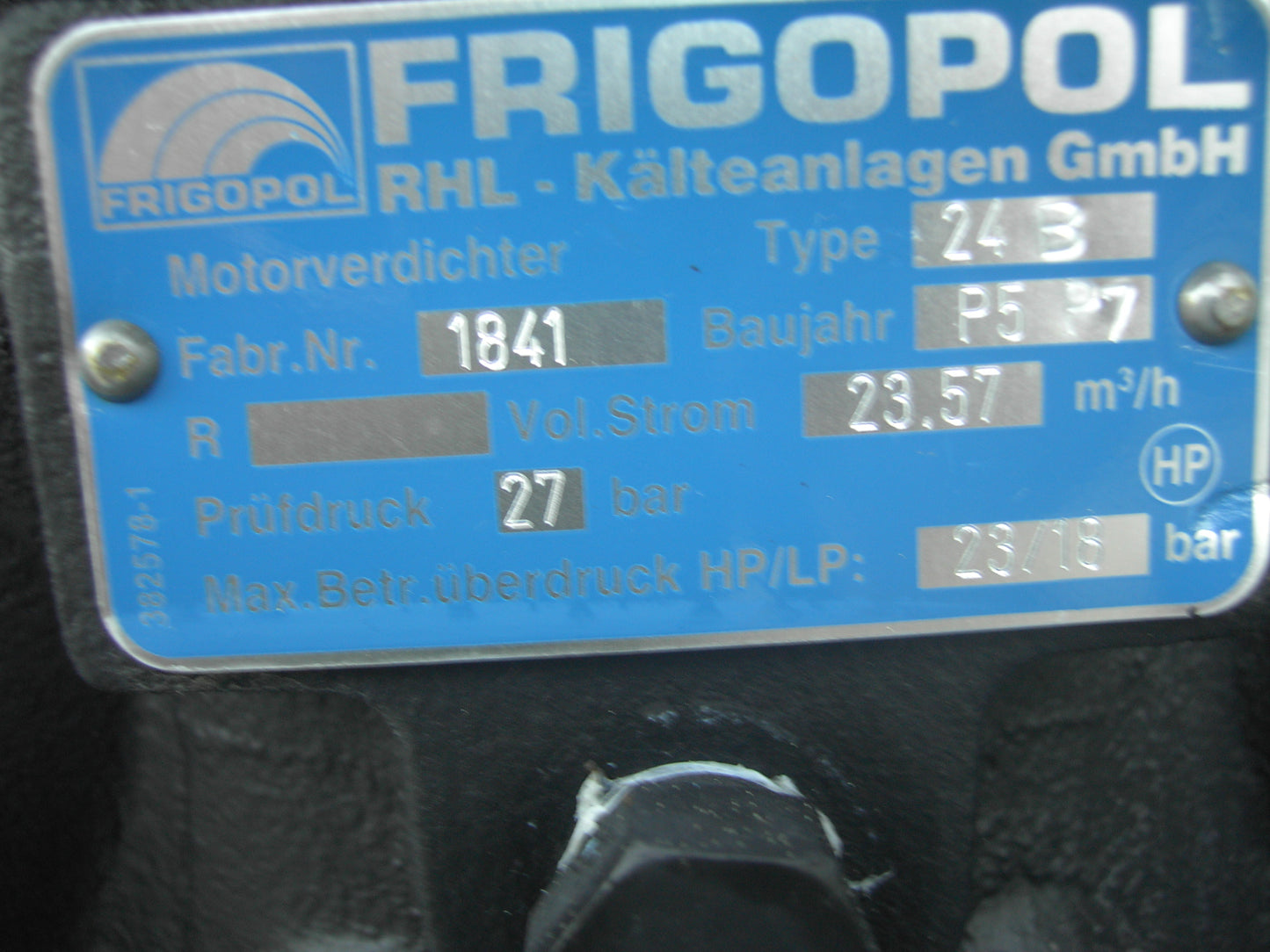 Verbundanlage LINDE mit FRIGOPOL Verdichter