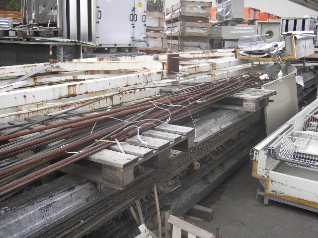 Stahlkonstruktion einer Halle 15x36 Meter