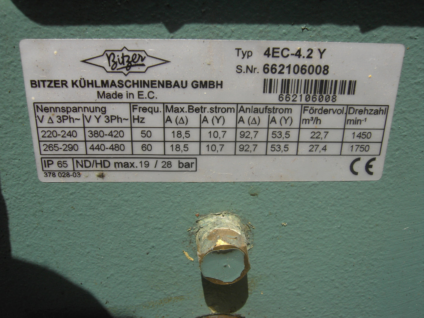 Verbundanlage LINDE mit BITZER Verdichter