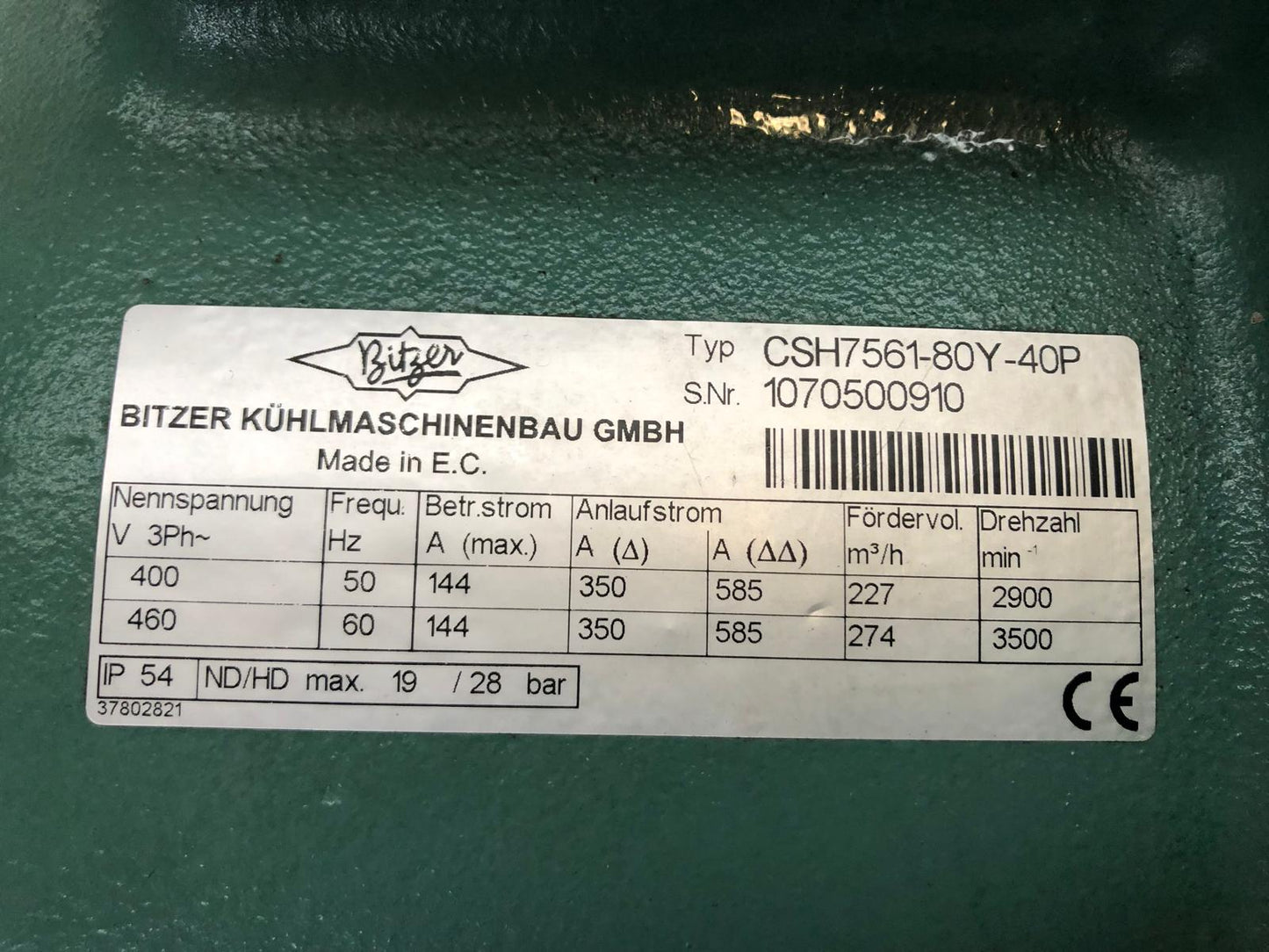 Bitzer Schrauben Verdichter